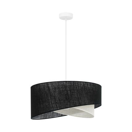 Brilagi - LED-kattokruunu johdossa LYRA 1xE27/15W/230V musta/kerma
