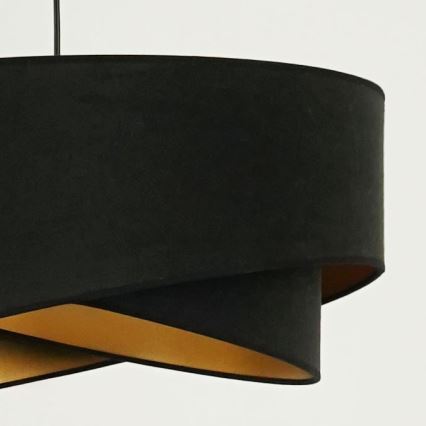 Brilagi - LED-kattokruunu johdossa LYRA 1xE27/15W/230V musta/kulta