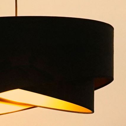 Brilagi - LED-kattokruunu johdossa LYRA 1xE27/15W/230V musta/kulta