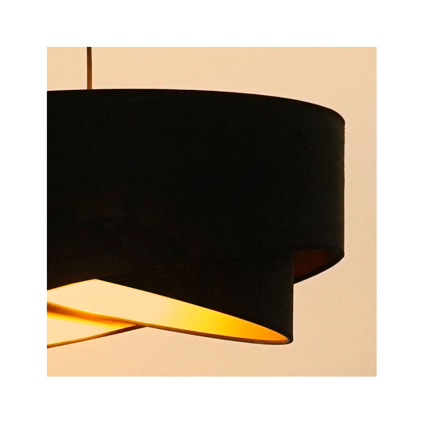 Brilagi - LED-kattokruunu johdossa LYRA 1xE27/15W/230V musta/kulta