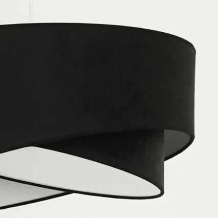 Brilagi - LED-kattokruunu johdossa LYRA 1xE27/15W/230V musta/valkoinen