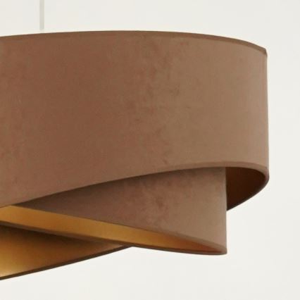 Brilagi - LED-kattokruunu johdossa LYRA 1xE27/15W/230V ruskea/kulta