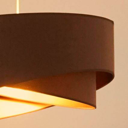 Brilagi - LED-kattokruunu johdossa LYRA 1xE27/15W/230V ruskea/kulta