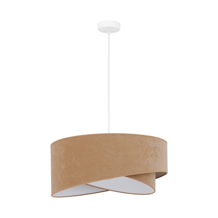 Brilagi - LED-kattokruunu johdossa LYRA 1xE27/15W/230V ruskea/valkoinen