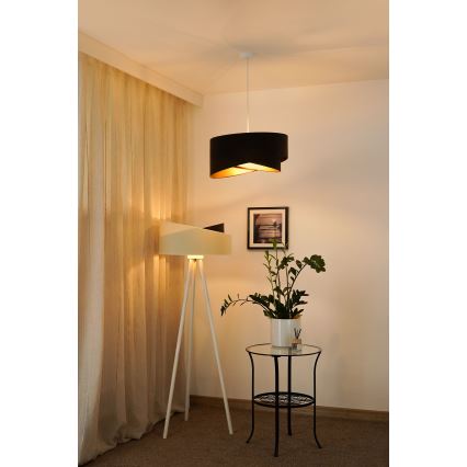 Brilagi - LED-kattokruunu johdossa LYRA 1xE27/15W/230V tummanruskea/kulta