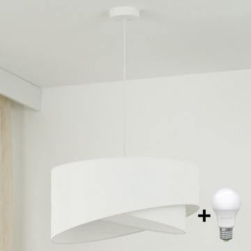 Brilagi - LED-kattokruunu johdossa LYRA 1xE27/15W/230V valkoinen