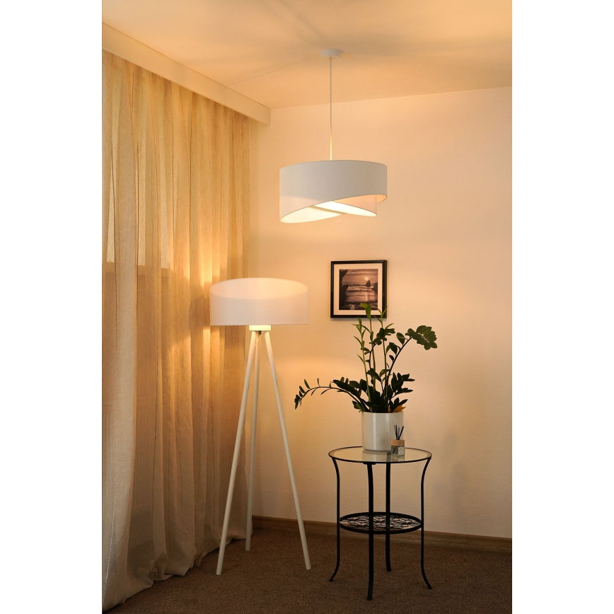 Brilagi - LED-kattokruunu johdossa LYRA 1xE27/15W/230V valkoinen