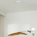 Brilagi - LED-kattokruunu johdossa LYRA 1xE27/15W/230V valkoinen/kulta
