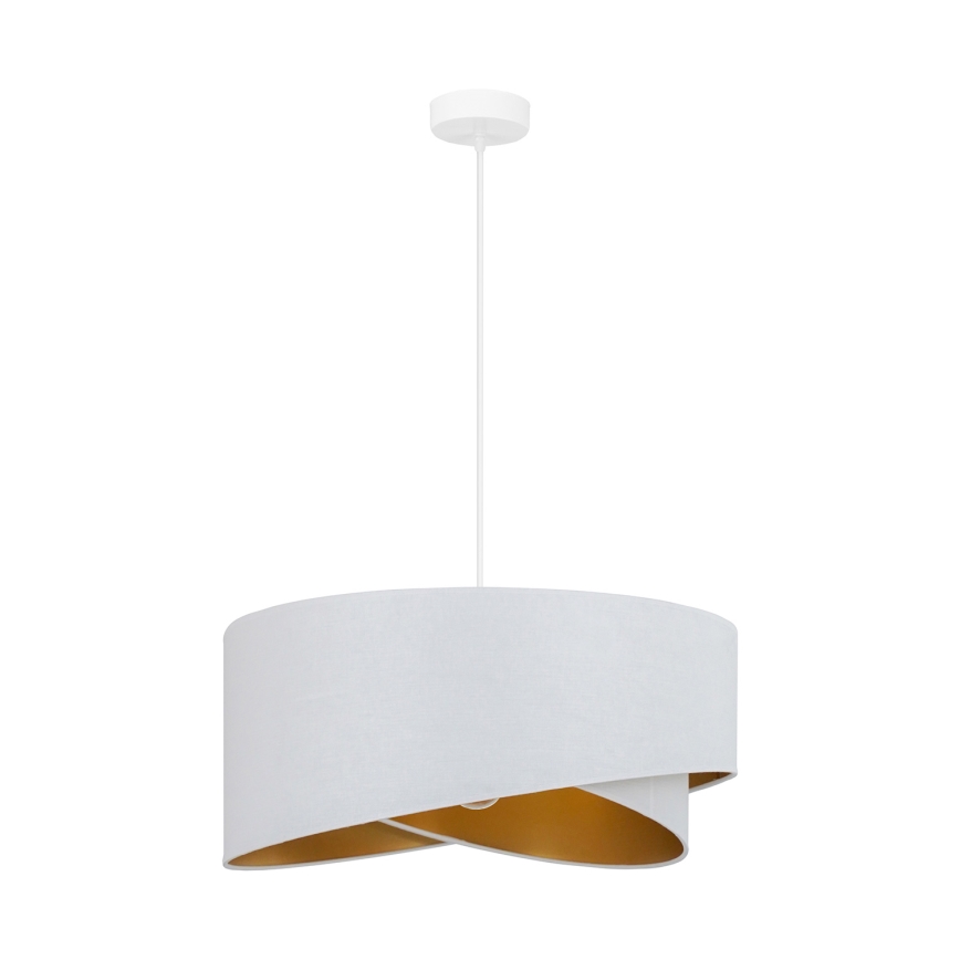 Brilagi - LED-kattokruunu johdossa LYRA 1xE27/15W/230V valkoinen/kulta