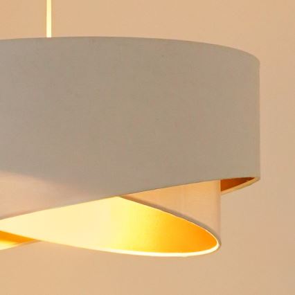 Brilagi - LED-kattokruunu johdossa LYRA 1xE27/15W/230V valkoinen/kulta
