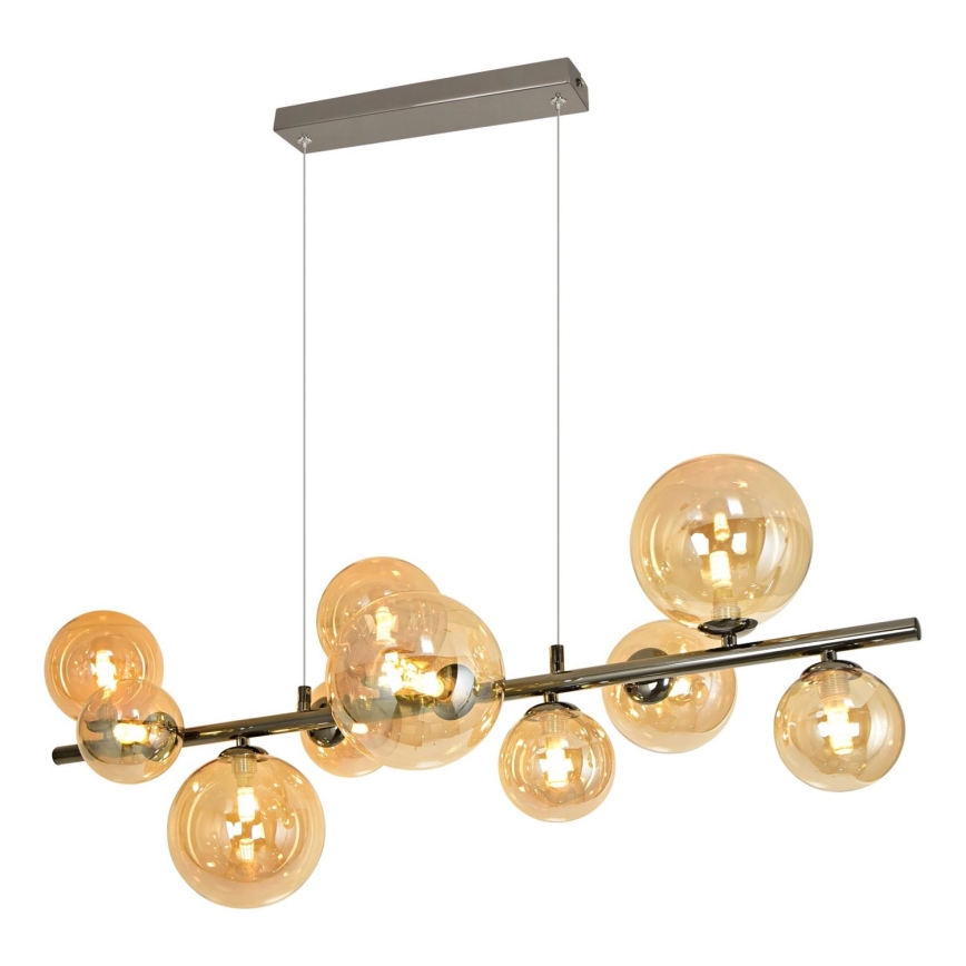 Brilagi - LED-kattokruunu johdossa MILLA 10xG9/3W/230V kiiltävä kromi/kulta