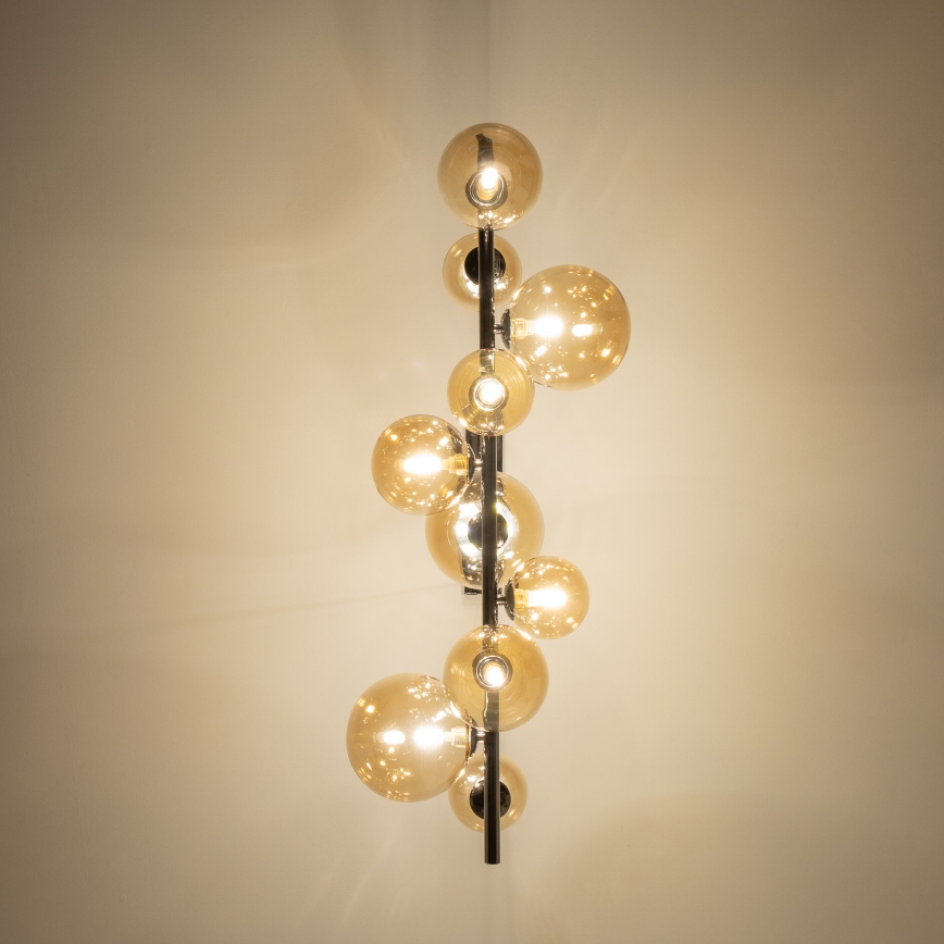 Brilagi - LED-kattokruunu johdossa MILLA 10xG9/3W/230V kiiltävä kromi/kulta