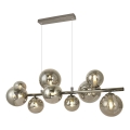 Brilagi - LED-kattokruunu johdossa MILLA 10xG9/3W/230V kiiltävä kromi/savuinen