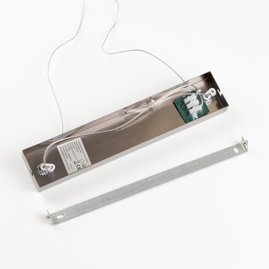 Brilagi - LED-kattokruunu johdossa MILLA 10xG9/3W/230V kiiltävä kromi/savuinen