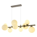 Brilagi - LED-kattokruunu johdossa MILLA 10xG9/3W/230V kiiltävä kromi/valkoinen