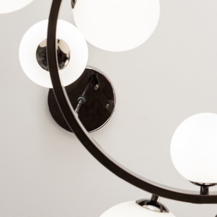 Brilagi - LED-kattokruunu johdossa MILLA 15xG9/3W/230V kiiltävä kromi/valkoinen