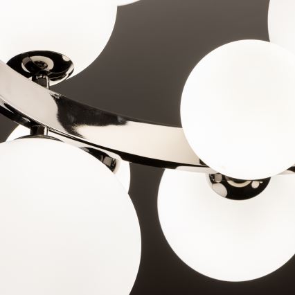 Brilagi - LED-kattokruunu johdossa MILLA 15xG9/3W/230V kiiltävä kromi/valkoinen