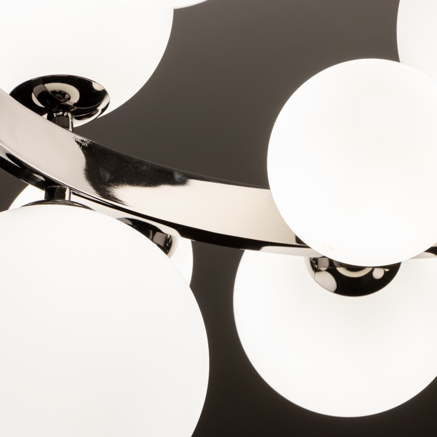 Brilagi - LED-kattokruunu johdossa MILLA 15xG9/3W/230V kiiltävä kromi/valkoinen