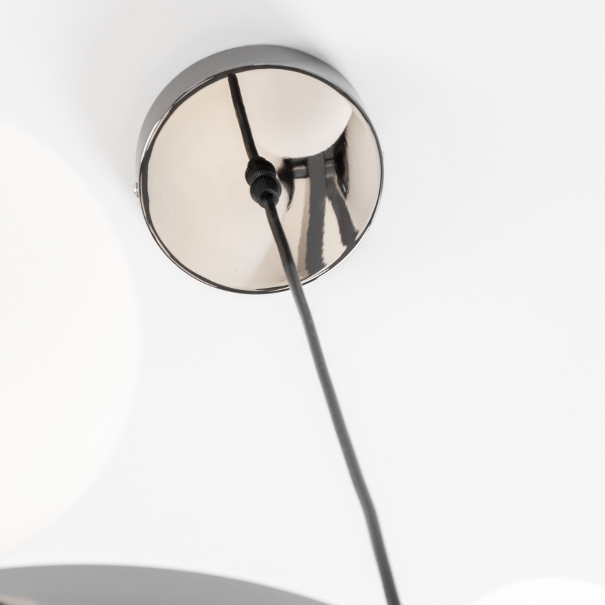 Brilagi - LED-kattokruunu johdossa MILLA 15xG9/3W/230V kiiltävä kromi/valkoinen