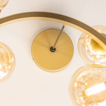 Brilagi - LED-kattokruunu johdossa MILLA 15xG9/3W/230V kulta