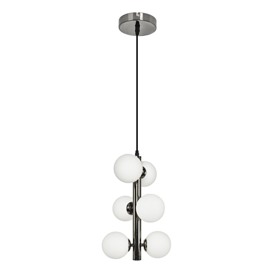 Brilagi - LED-kattokruunu johdossa MILLA 6xG9/3W/230V kiiltävä kromi/valkoinen
