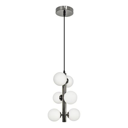 Brilagi - LED-kattokruunu johdossa MILLA 6xG9/3W/230V kiiltävä kromi/valkoinen
