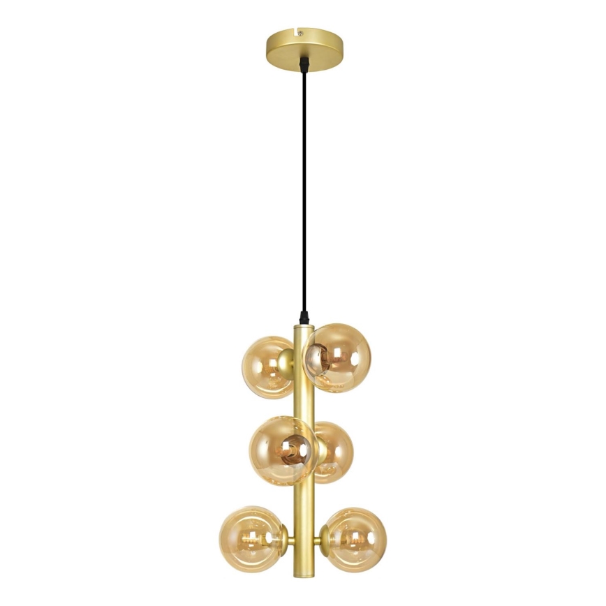 Brilagi - LED-kattokruunu johdossa MILLA 6xG9/3W/230V kulta