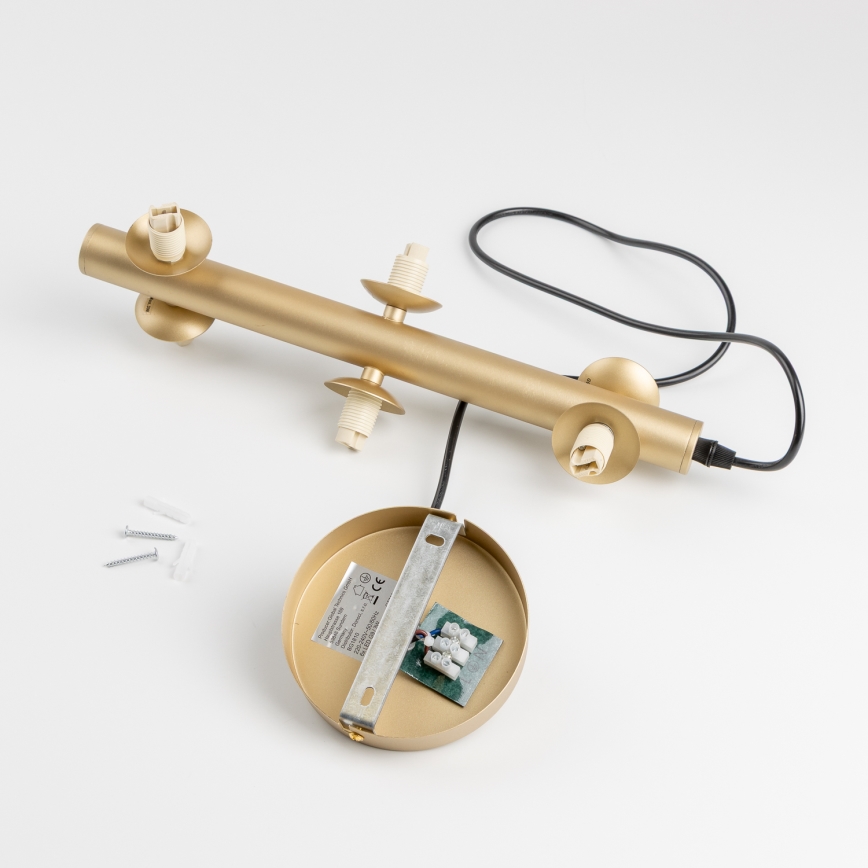 Brilagi - LED-kattokruunu johdossa MILLA 6xG9/3W/230V kulta/savuinen