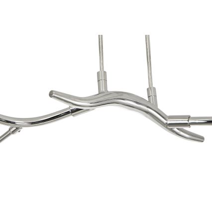 Brilagi - LED-kattokruunu johdossa MISTEL 6xG9/3W/230V kiiltävä kromi/savuinen