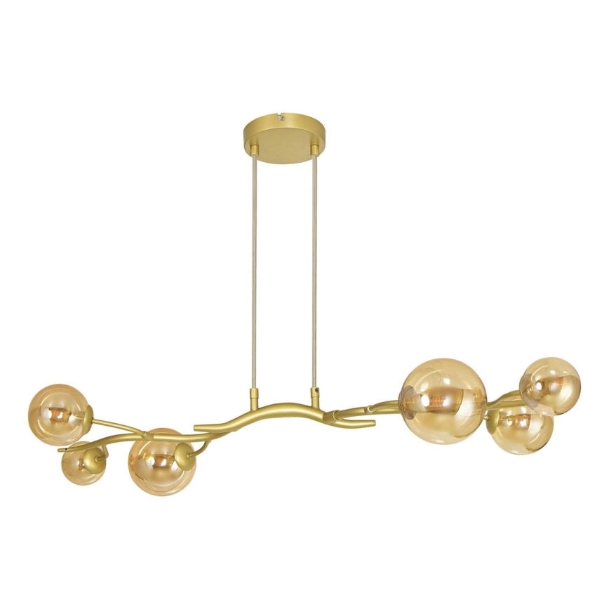 Brilagi - LED-kattokruunu johdossa MISTEL 6xG9/3W/230V kulta