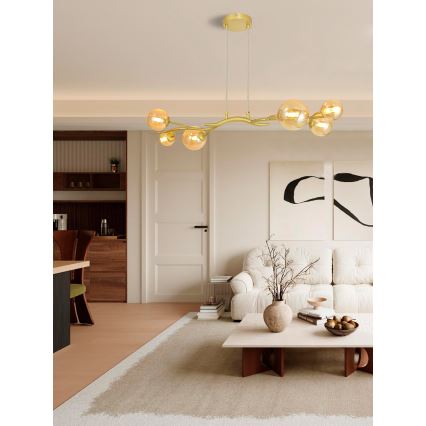 Brilagi - LED-kattokruunu johdossa MISTEL 6xG9/3W/230V kulta
