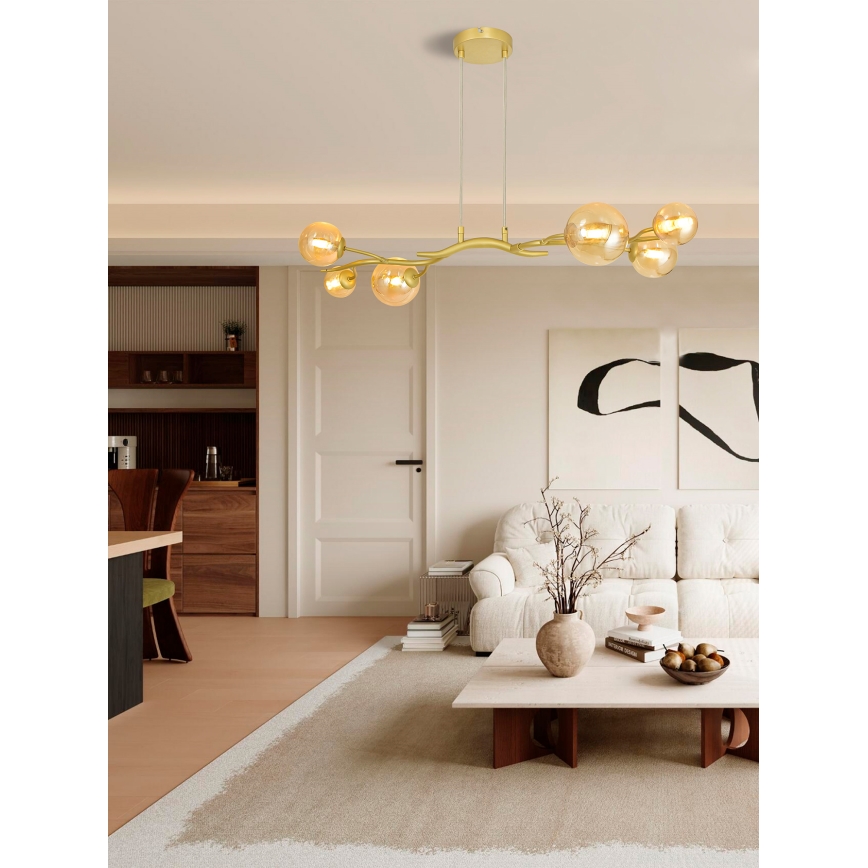 Brilagi - LED-kattokruunu johdossa MISTEL 6xG9/3W/230V kulta