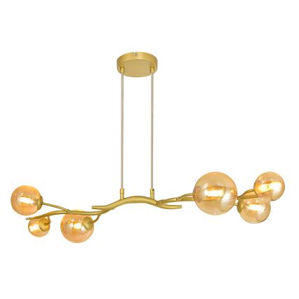Brilagi - LED-kattokruunu johdossa MISTEL 6xG9/3W/230V kulta