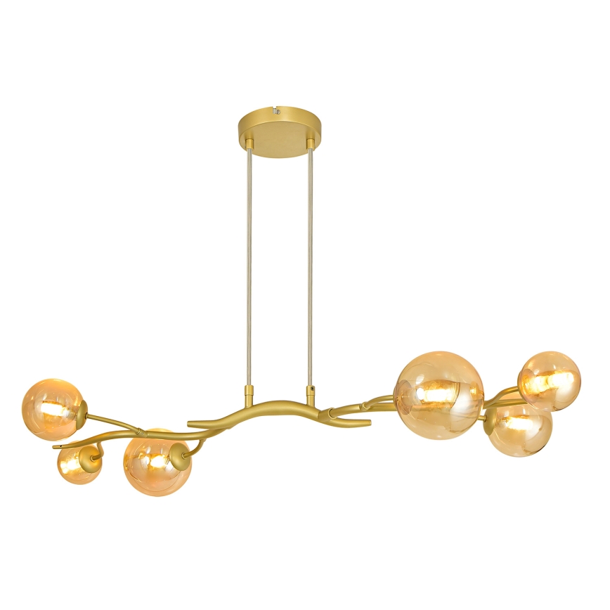 Brilagi - LED-kattokruunu johdossa MISTEL 6xG9/3W/230V kulta