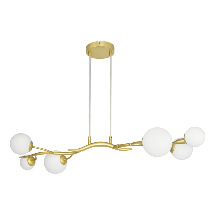 Brilagi - LED-kattokruunu johdossa MISTEL 6xG9/3W/230V kulta/valkoinen
