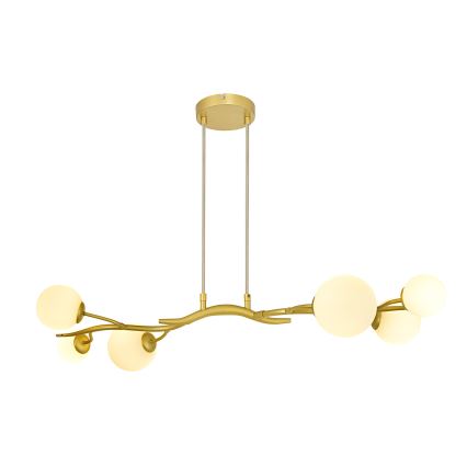 Brilagi - LED-kattokruunu johdossa MISTEL 6xG9/3W/230V kulta/valkoinen