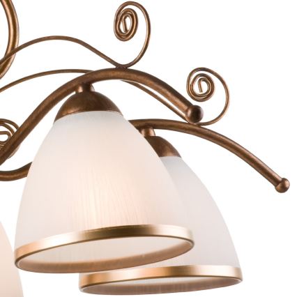 Brilagi - LED Kattokruunu ketjussa ANTICO 5xE27/60W/230V pronssi patina