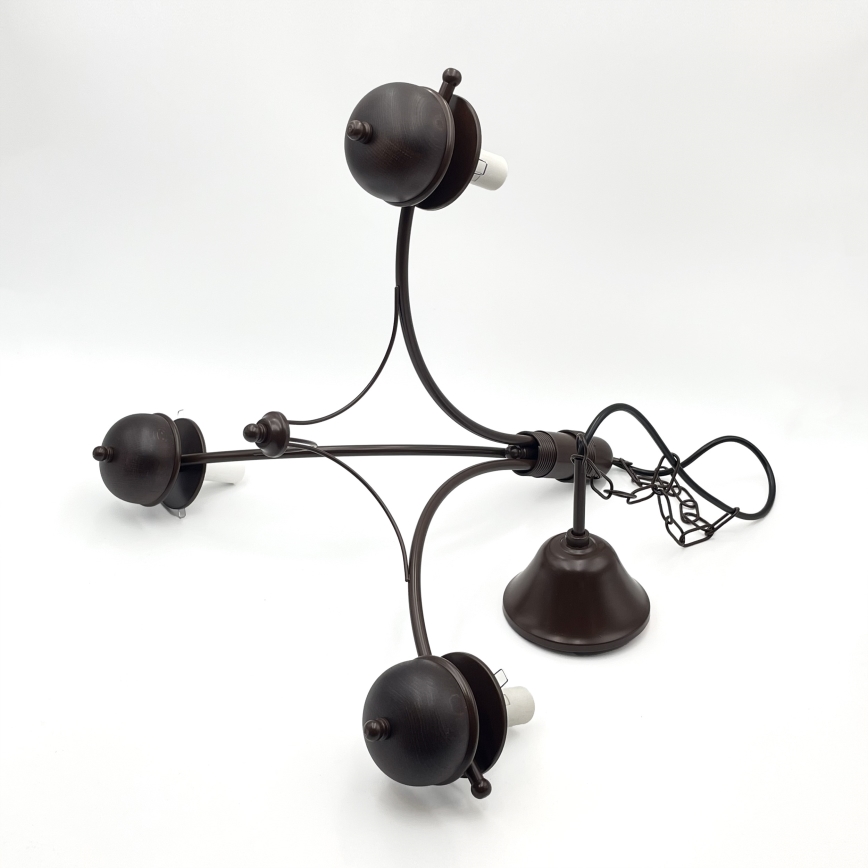 Brilagi - LED Kattokruunu ketjussa COTTAGE 3xE14/40W/230V tammi/valkoinen