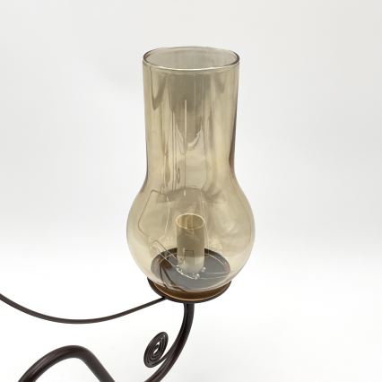 Brilagi - LED Kattokruunu ketjussa COTTAGE 5xE14/40W/230V ruskea