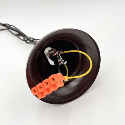 Brilagi - LED Kattokruunu ketjussa COTTAGE 5xE14/40W/230V ruskea