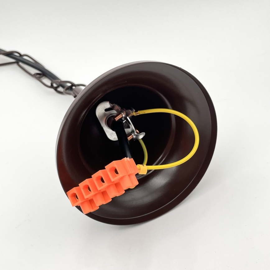 Brilagi - LED Kattokruunu ketjussa COTTAGE 5xE14/40W/230V ruskea