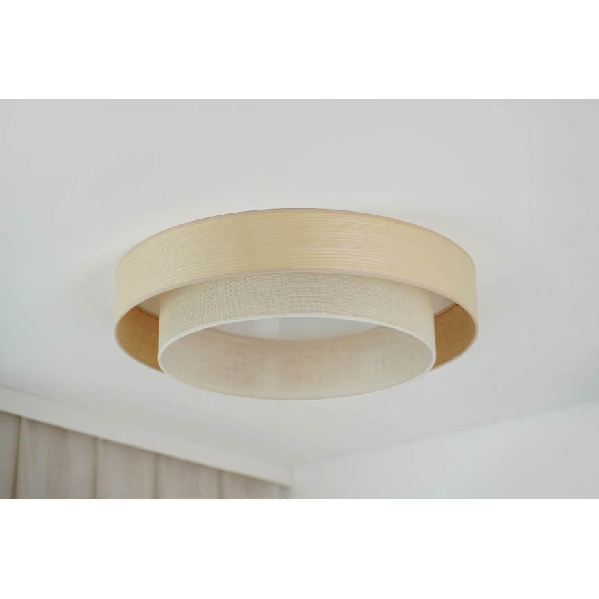 Brilagi - LED-kattovalaisin ARIZONA BOHO LED/26W/230V halkaisija 60 cm beige