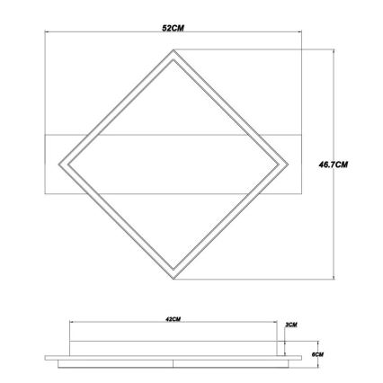 Brilagi - LED-kattovalaisin AXIS LED/18W/230V