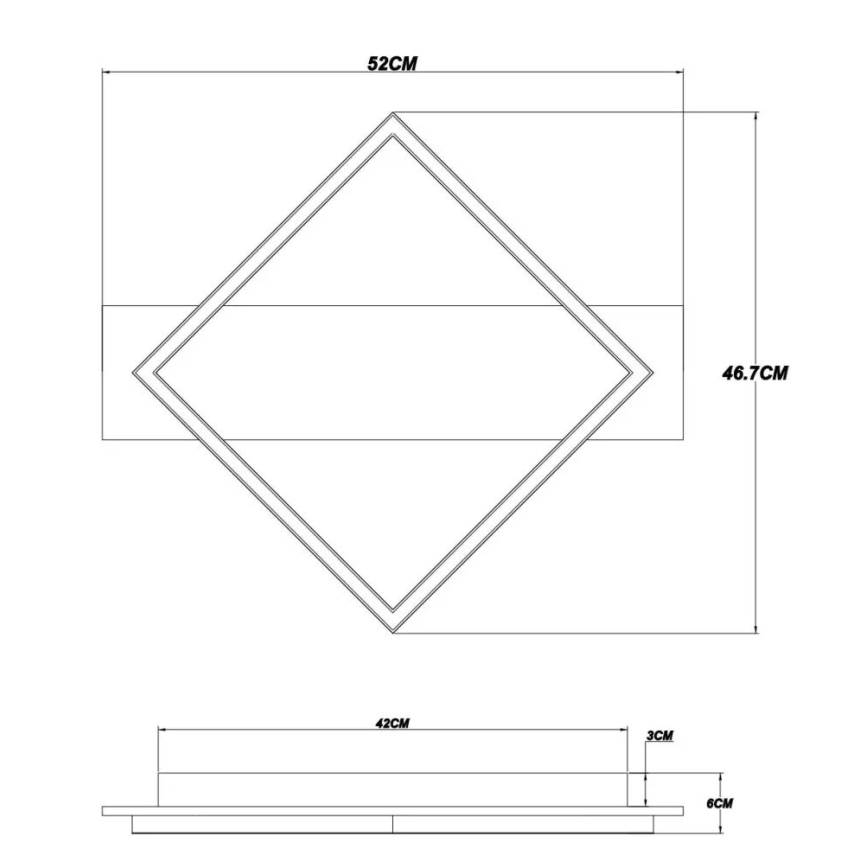 Brilagi - LED-kattovalaisin AXIS LED/18W/230V