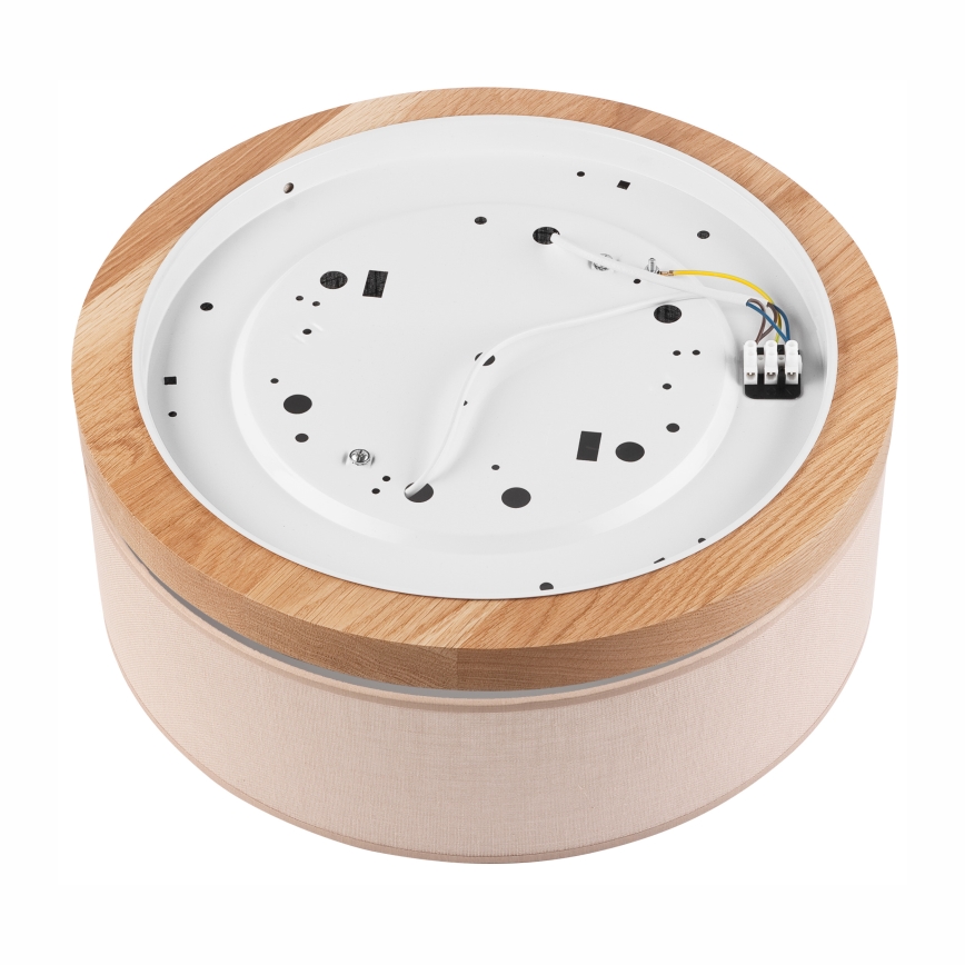 Brilagi - LED Kattovalaisin BELLADONNA 2xE27/15W/230V halkaisija 40 cm beige/tammi