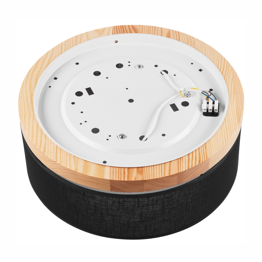 Brilagi - LED Kattovalaisin BELLADONNA 2xE27/15W/230V halkaisija 40 cm musta/mänty