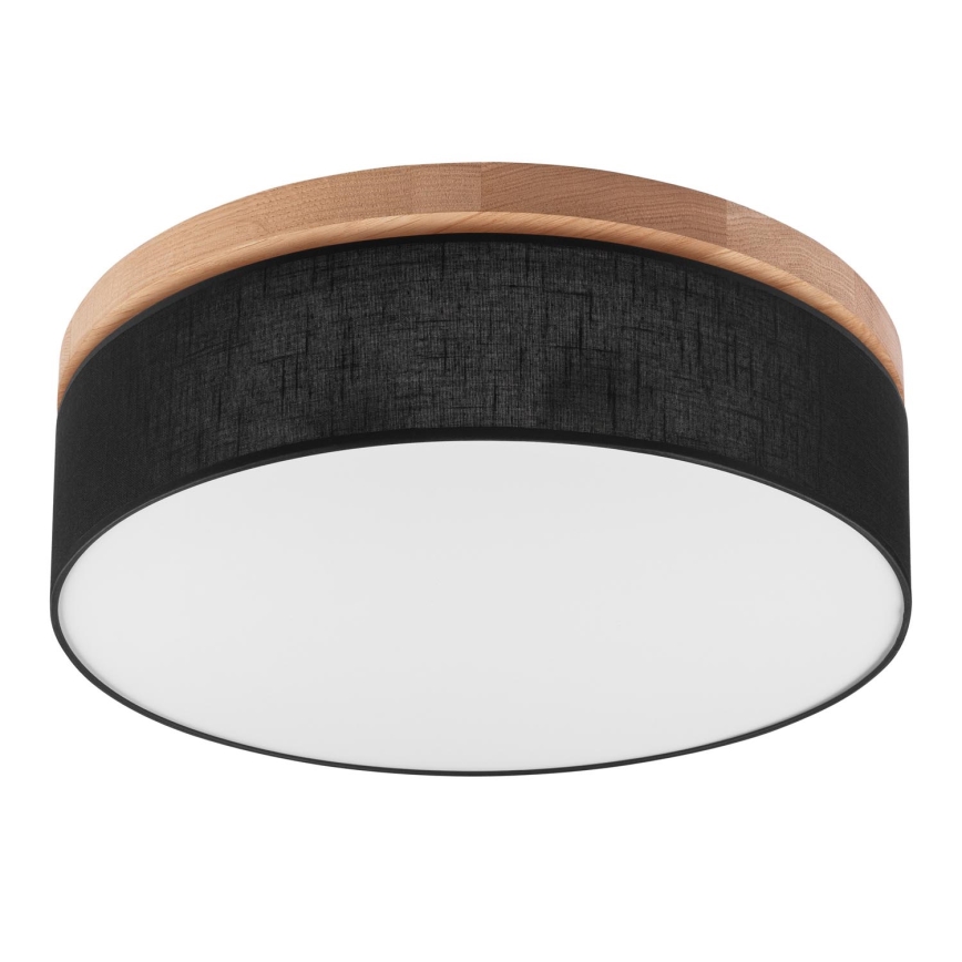 Brilagi - LED Kattovalaisin BELLADONNA 3xE27/15W/230V halkaisija 50 cm musta/tammi