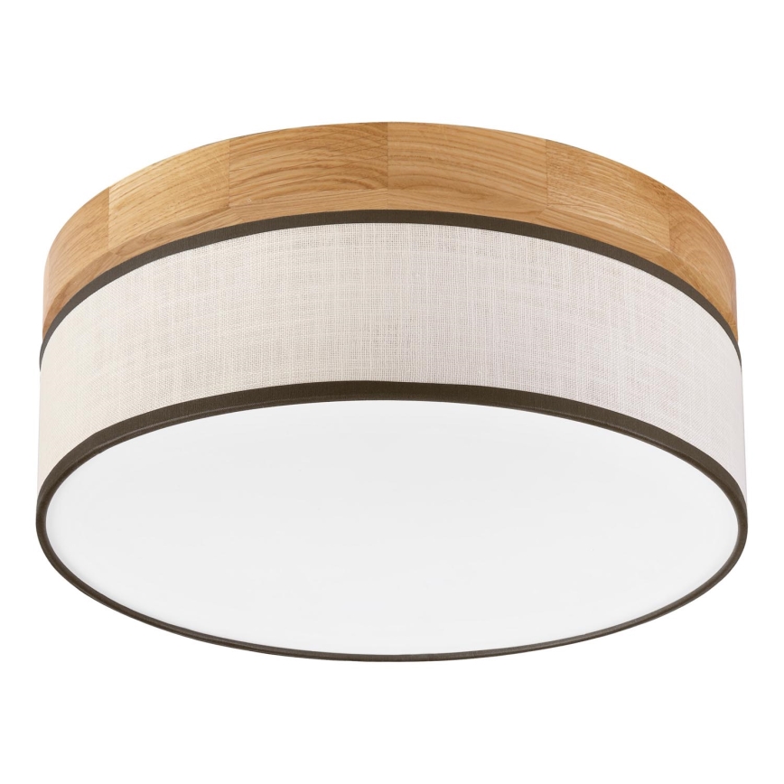 Brilagi - LED-kattovalaisin BELLADONNA LED/20 W/230 V, Ø 30 cm, kermanvärinen/tammi