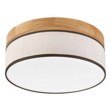 Brilagi - LED-kattovalaisin BELLADONNA LED/20W/230V Ø 30 cm kerma/tammi