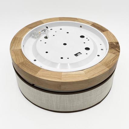 Brilagi - LED-kattovalaisin BELLADONNA LED/20W/230V Ø 30 cm kerma/tammi